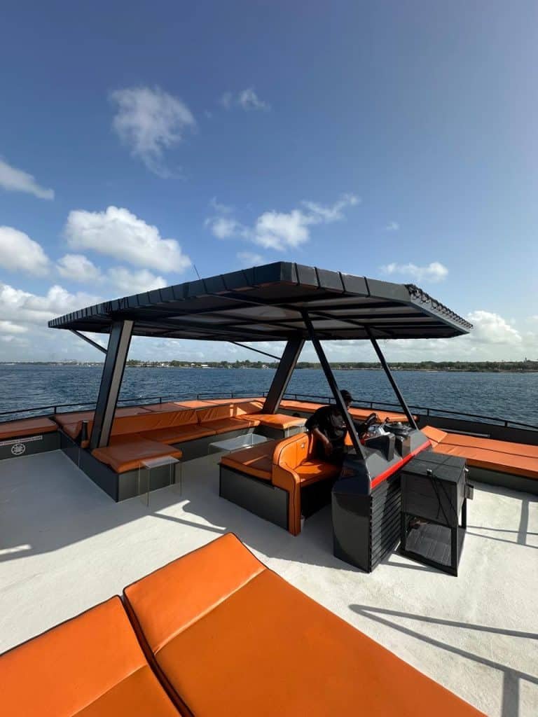 private-catamaran-take-it-easy-la-romana-sofa